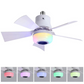 🌈Intelligens mennyezeti ventilátor világítással, RGB-vel és Bluetooth-hangszóróval💡