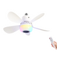 🌈Intelligens mennyezeti ventilátor világítással, RGB-vel és Bluetooth-hangszóróval💡