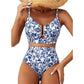 👙Nyaralási mód: BE🌴Női, magas derekú, U-kivágású bikini szett