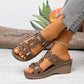 ✨ Női Retro Üreges Ék Szandál: Vintage Stílus és Légies Kényelem – Raktáron! 👡