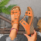 ✨ Női Retro Üreges Ék Szandál: Vintage Stílus és Légies Kényelem – Raktáron! 👡