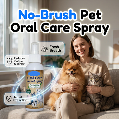 🦷 2+1 INGYEN! 🐾 Fogmosás nélküli állatfogápoló spray – Frissíti a leheletet és csökkenti a fogkövet – Könnyen használható, fogmosás nélkül – Kutyák és macskák számára egyaránt biztonságos ✨🐶🐱