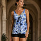 🌸Női, hasformáló, kétrészes tankini fürdőruha