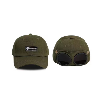 🕶️ Menő stílusú, napszemüveges pilótasapka 🧢