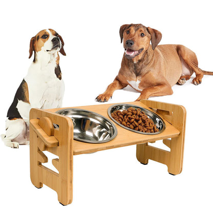 🔥🎁🔥🐱🐶 Állítható etetőtál magasabb peremmel háziállatoknak 🥣