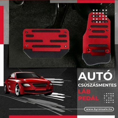 🚗 Univerzális gáz- és fékpedál burkolat – kézi és automata váltós autókhoz, csúszásgátló, kopásálló ✨