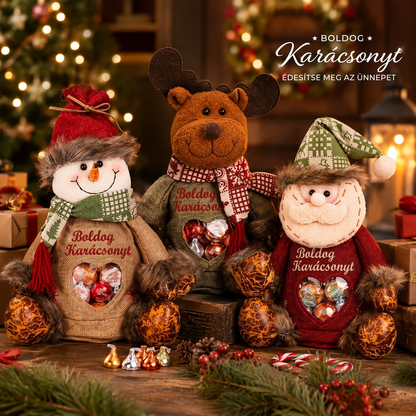 🎄🎁 49% OFF utolsó nap! Cipzáros karácsonyi ajándéktasak – Ünnepi csomagolás 🎅✨